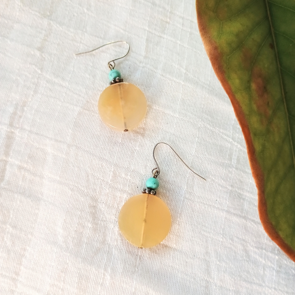 🐎 RODEO READY 🐎 ARTiSAN Western chic gemstone dangle earrings, Southwestern